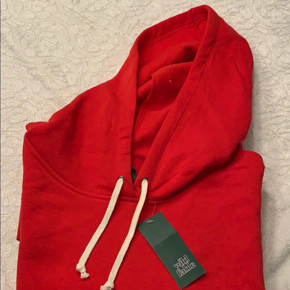 Red Hoodie Sweatshirt - Never worn